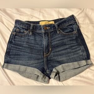 High Rise Denim Shorts